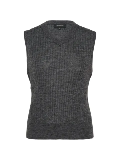 Lee Mathews top con cuello en V