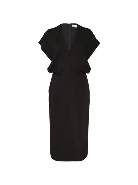 Stella McCartney V-neck batwing-sleeve midi dress
