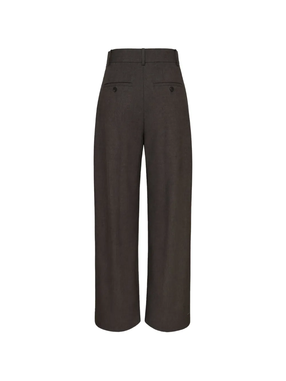 Lee Mathews Myles high waist broek met wijde pijpen Bruin