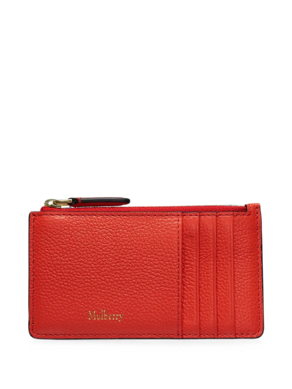 Mulberry continental grained card holder - Arancione