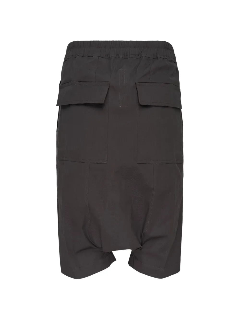 Rick Owens Shorts met verlaagd kruis en trekkoord Grijs