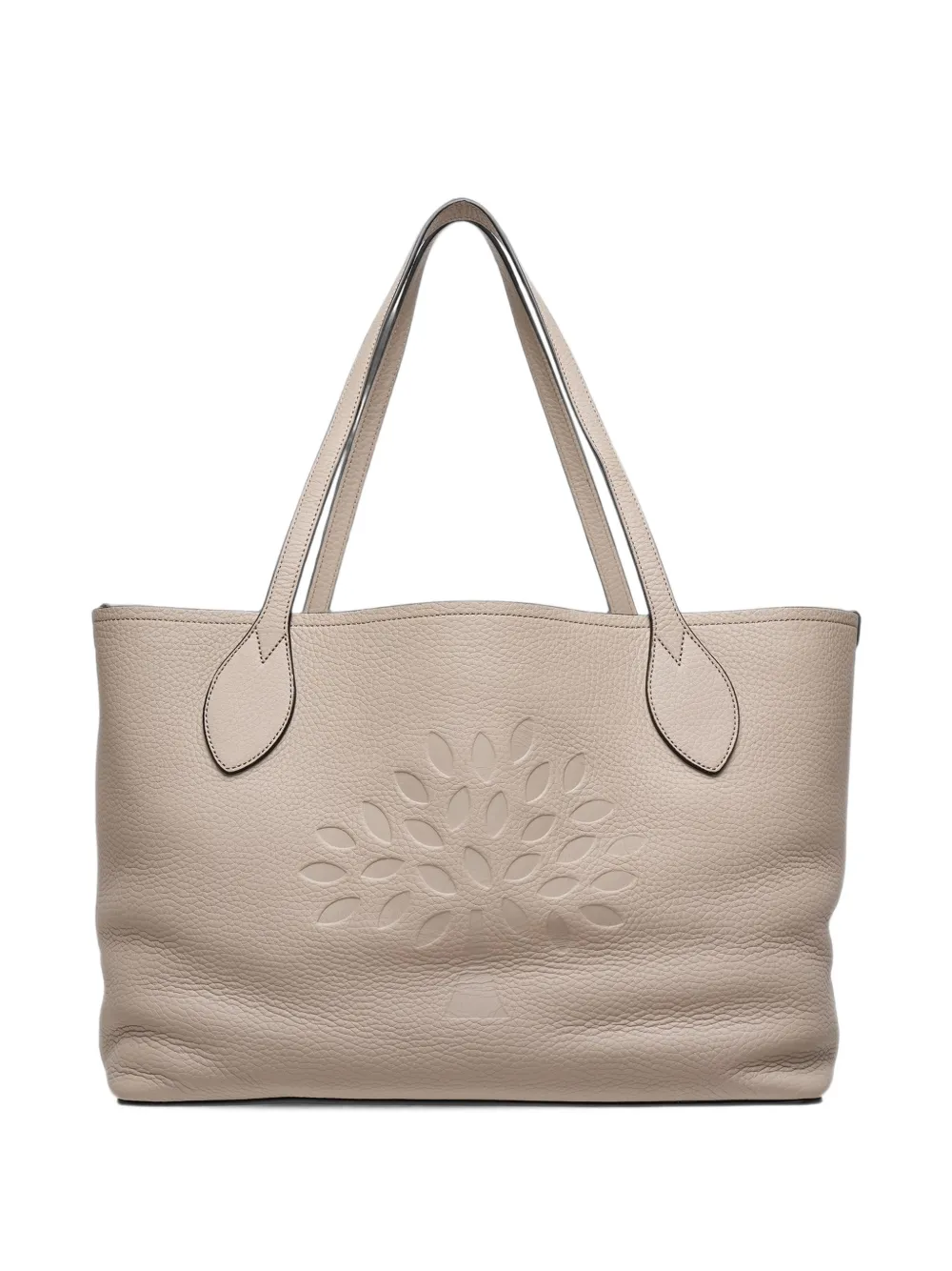 Mulberry Tree perforated-logo tote bag Beige