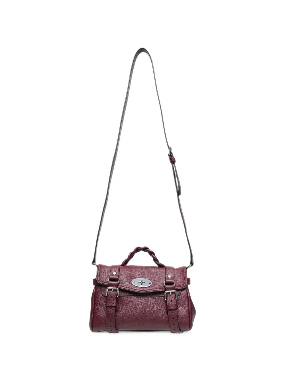 Mulberry Alexa braided-handle shoulder bag - Rosso