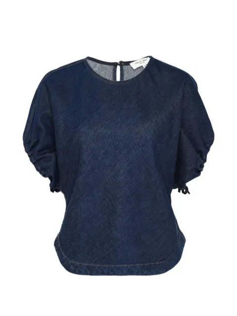 rag & bone Laura ruched-sleeve top