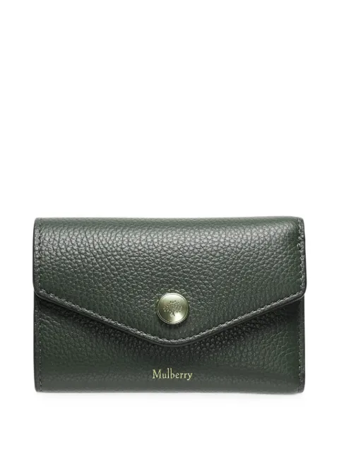 Mulberry grained leather wallet