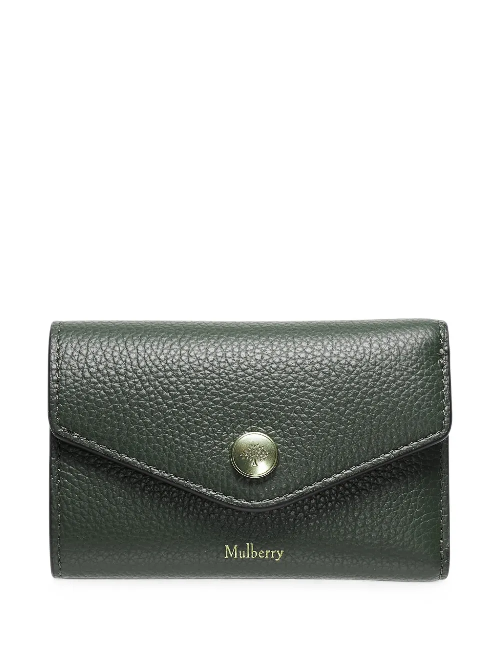 Mulberry grained leather wallet - Verde