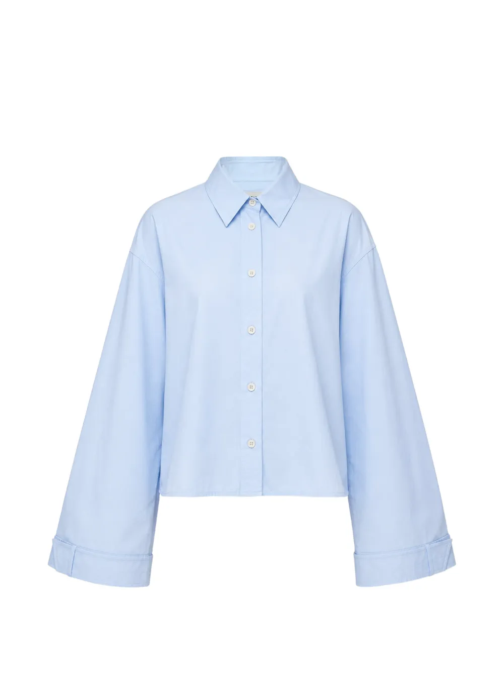 Lee Mathews flared-sleeve cropped shirt