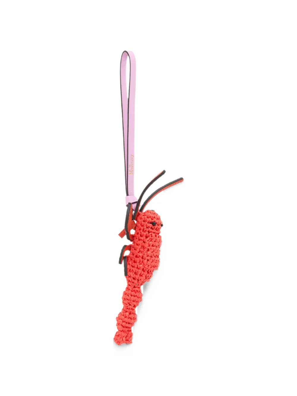 Mulberry lobster-motif bag charm Oranje