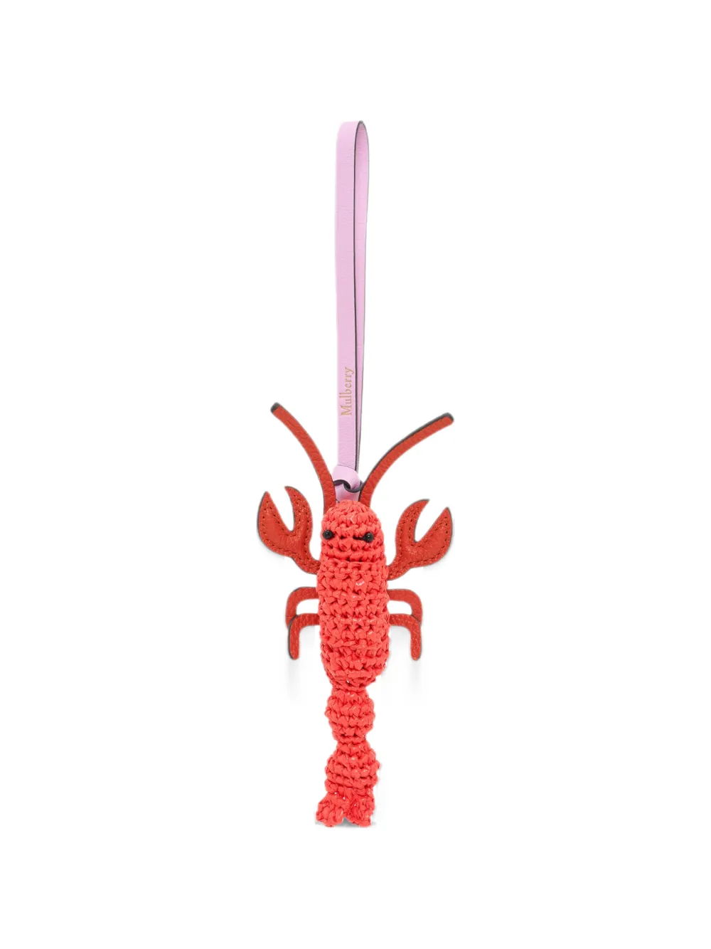 Mulberry lobster-motif bag charm Oranje