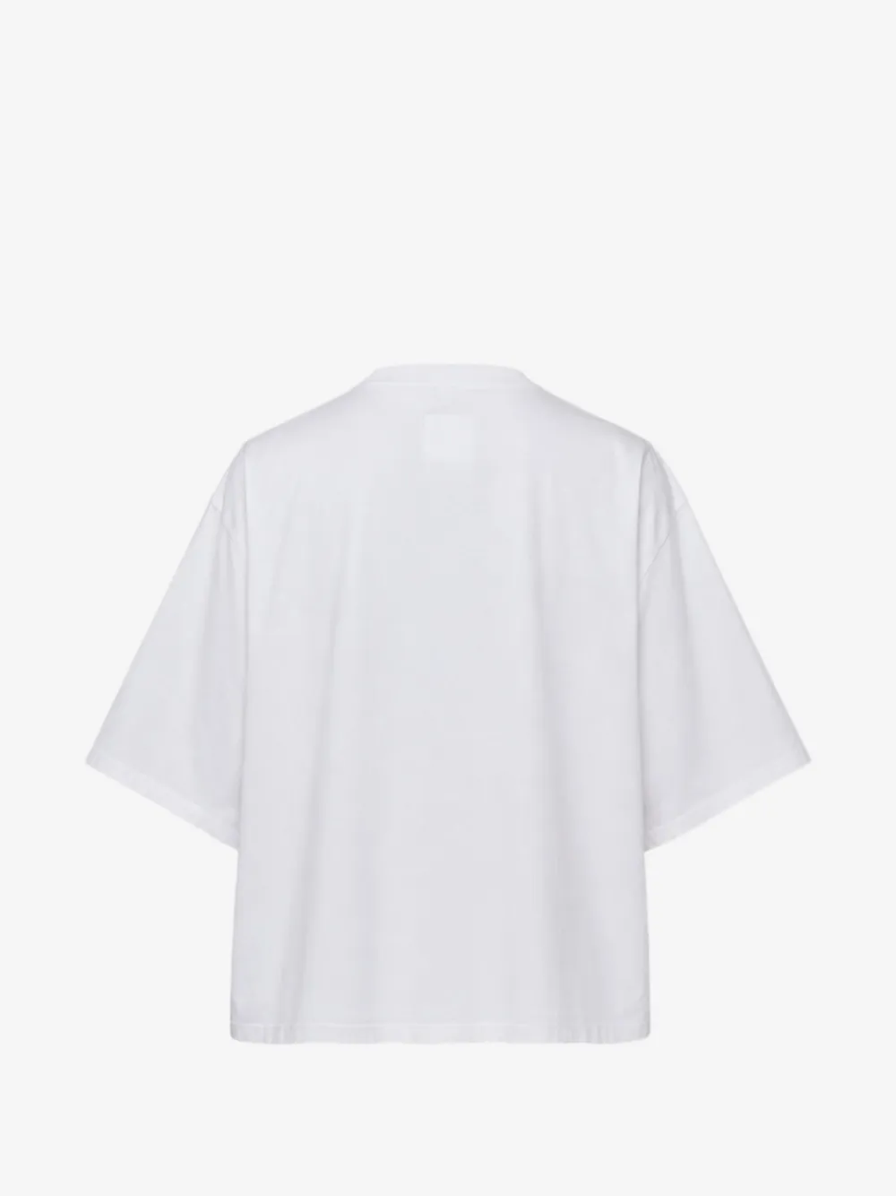 Doublet 아이 러브 마지 더즐리 프린트 비대칭 티셔츠