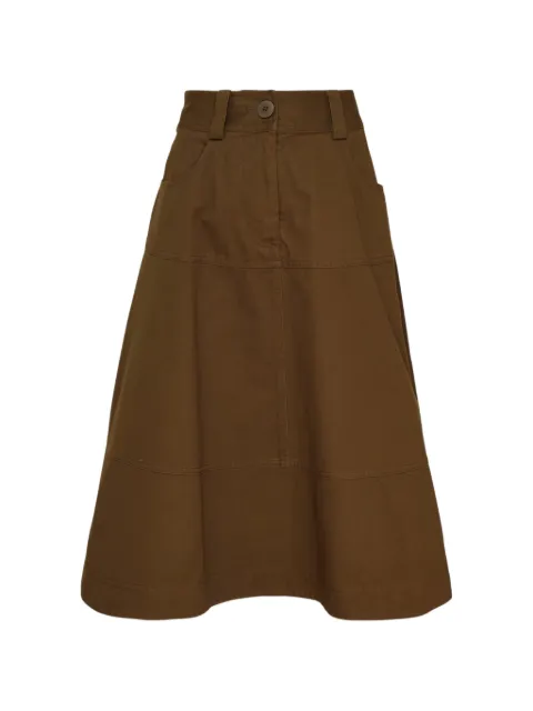 Lee Mathews panelled A-line midi skirt