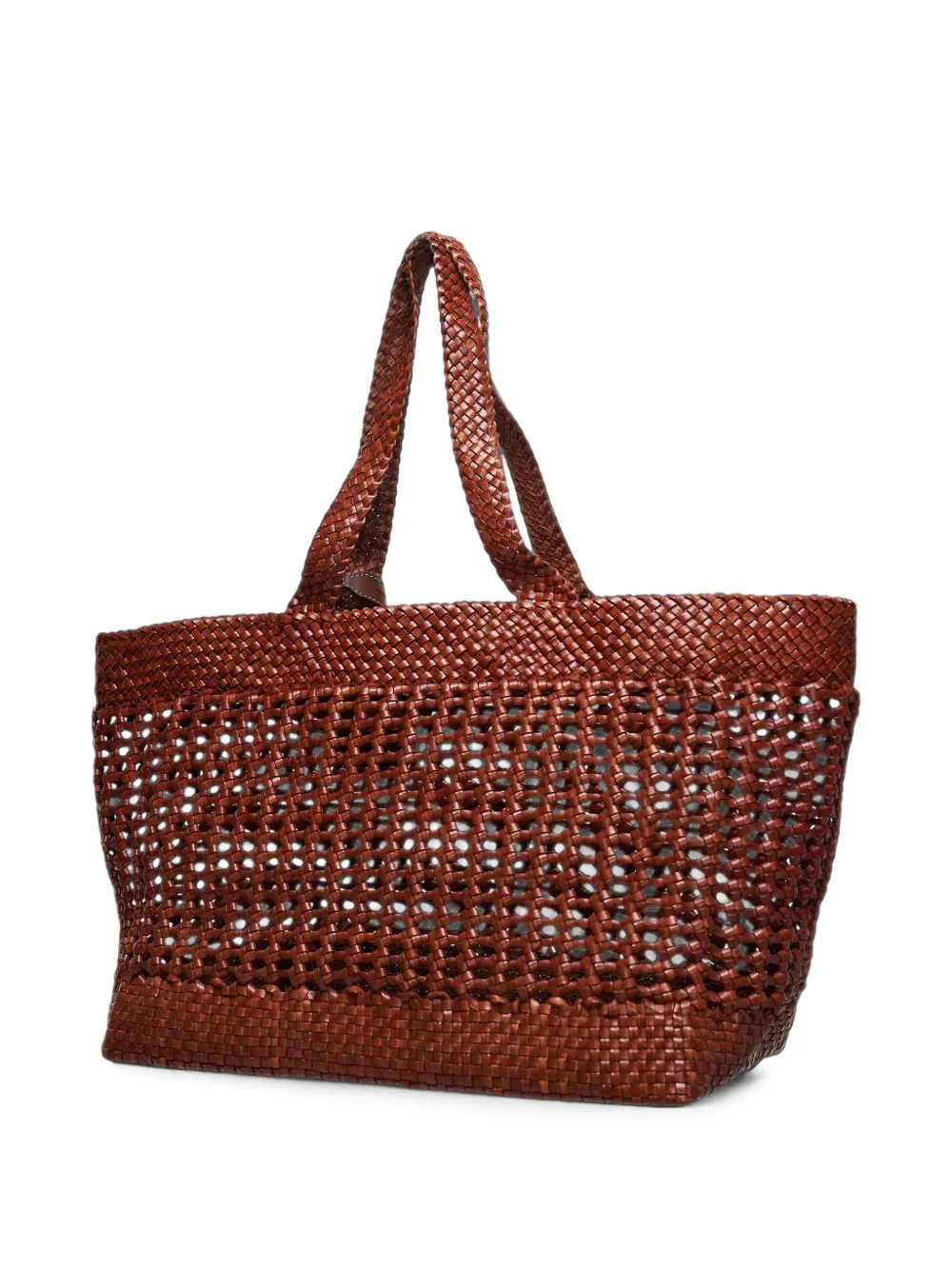 Mulberry Shopper met logopatch Bruin