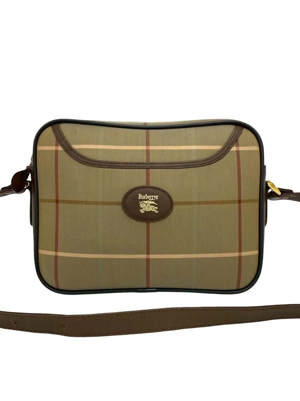 Burberry Pre-Owned 20th Century Vintage Check Canvas crossbody bag - Marrone