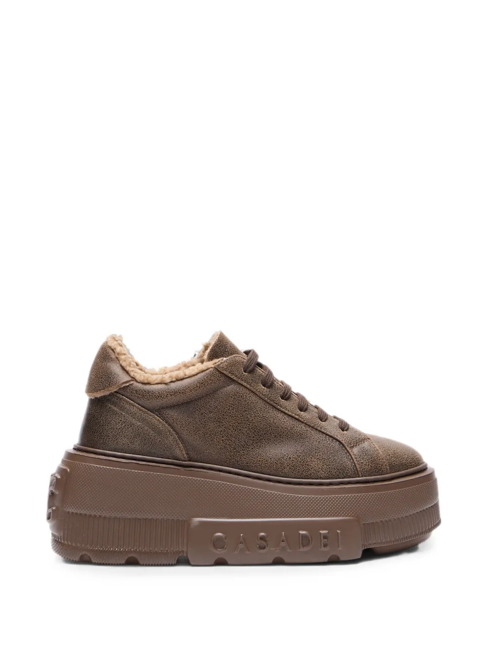 Casadei Nexus crack-effect sneakers Bruin