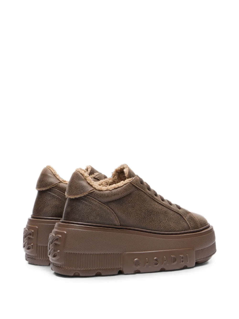 Casadei Nexus crack-effect sneakers Bruin