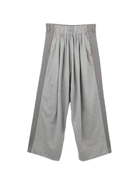 Tsumori Chisato pantalones con paneles y efecto de glitter