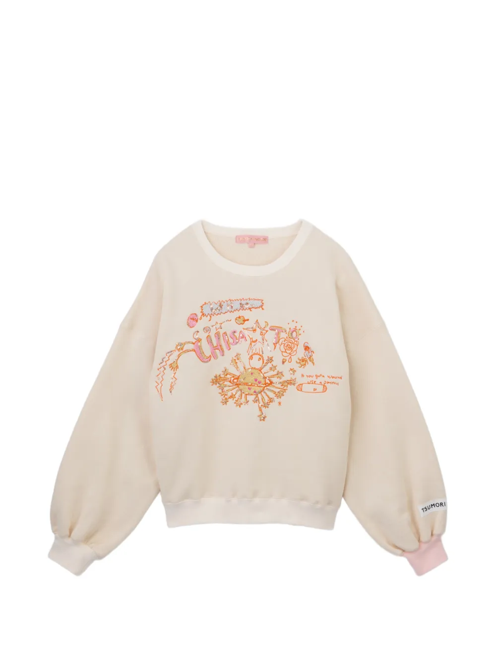 Tsumori Chisato Pullover mit grafischem Print - Nude