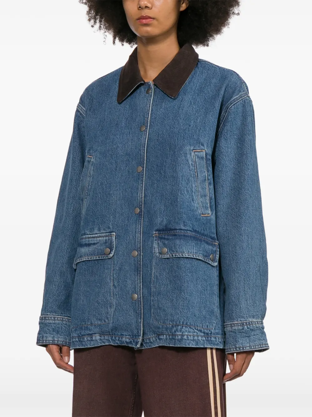 rag & bone Denim jack Blauw