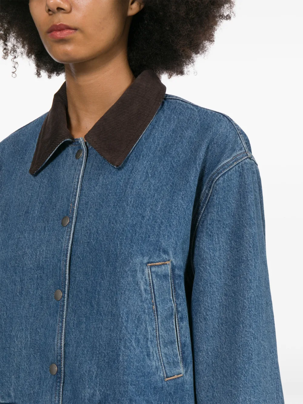 rag & bone Denim jack Blauw