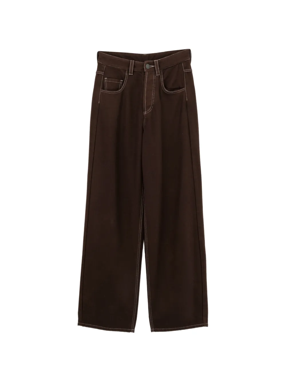 Uma Wang contrast-stitch trousers