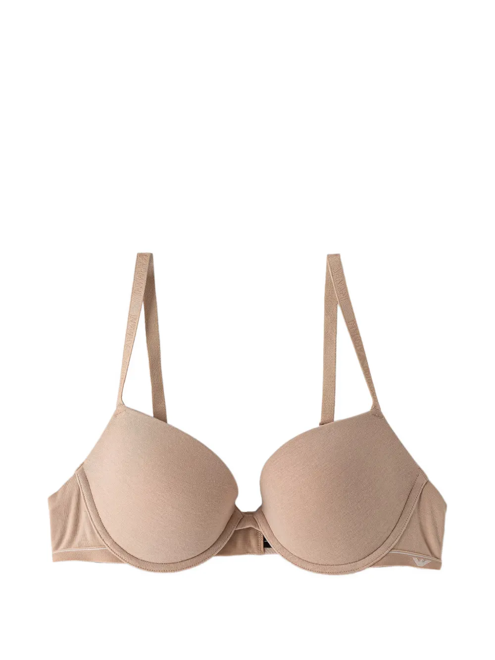 Emporio Armani logo-detail push-up bra - Toni neutri