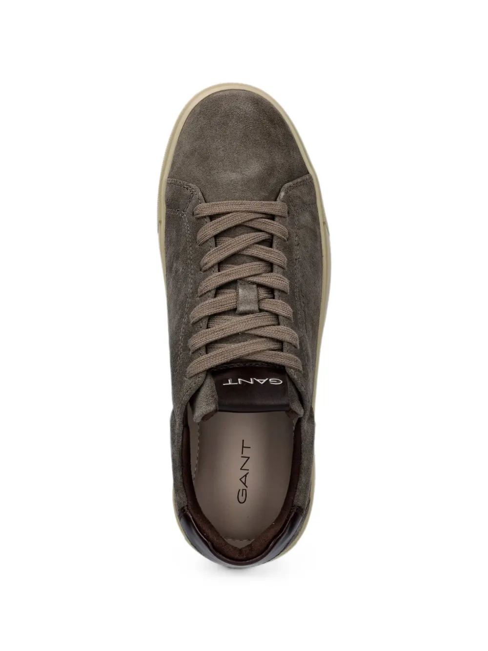 Gant suede logo-embroidery sneakers Groen