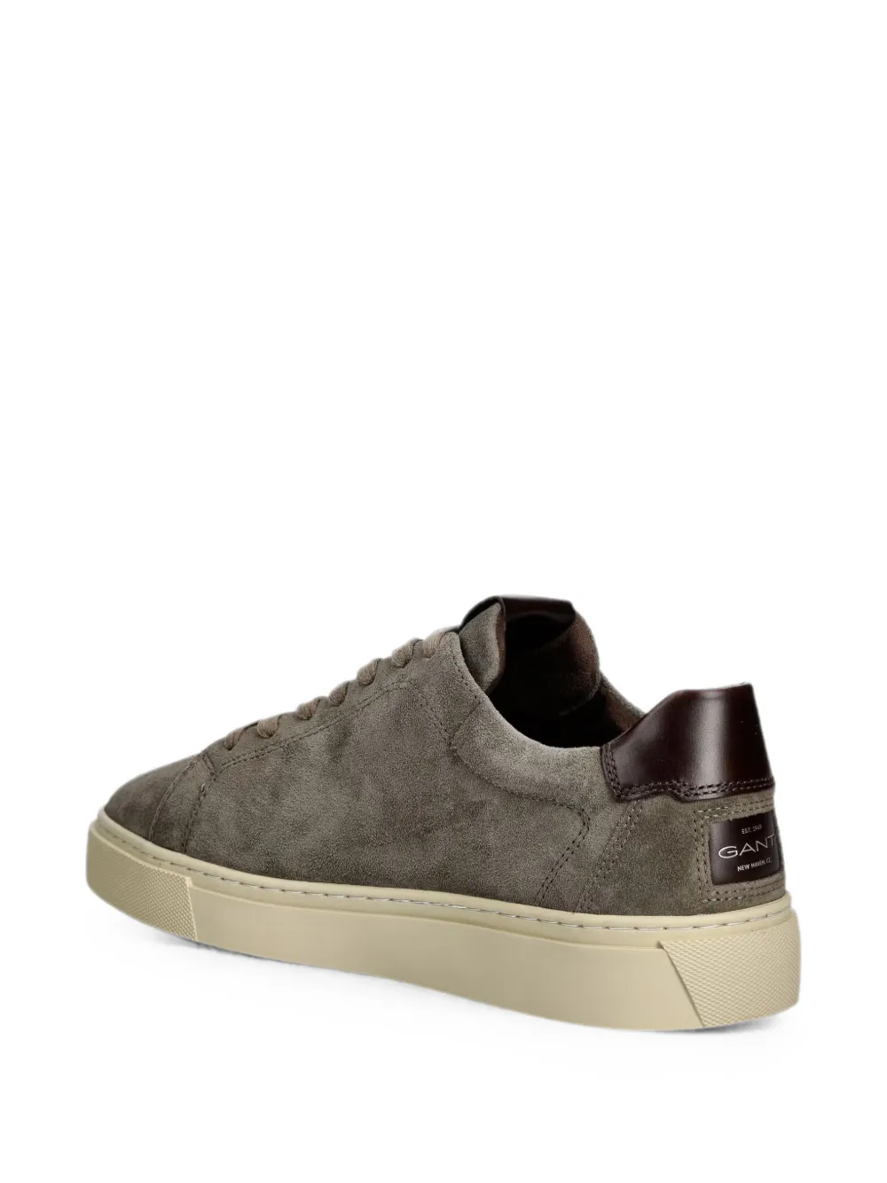 Gant suede logo-embroidery sneakers Groen