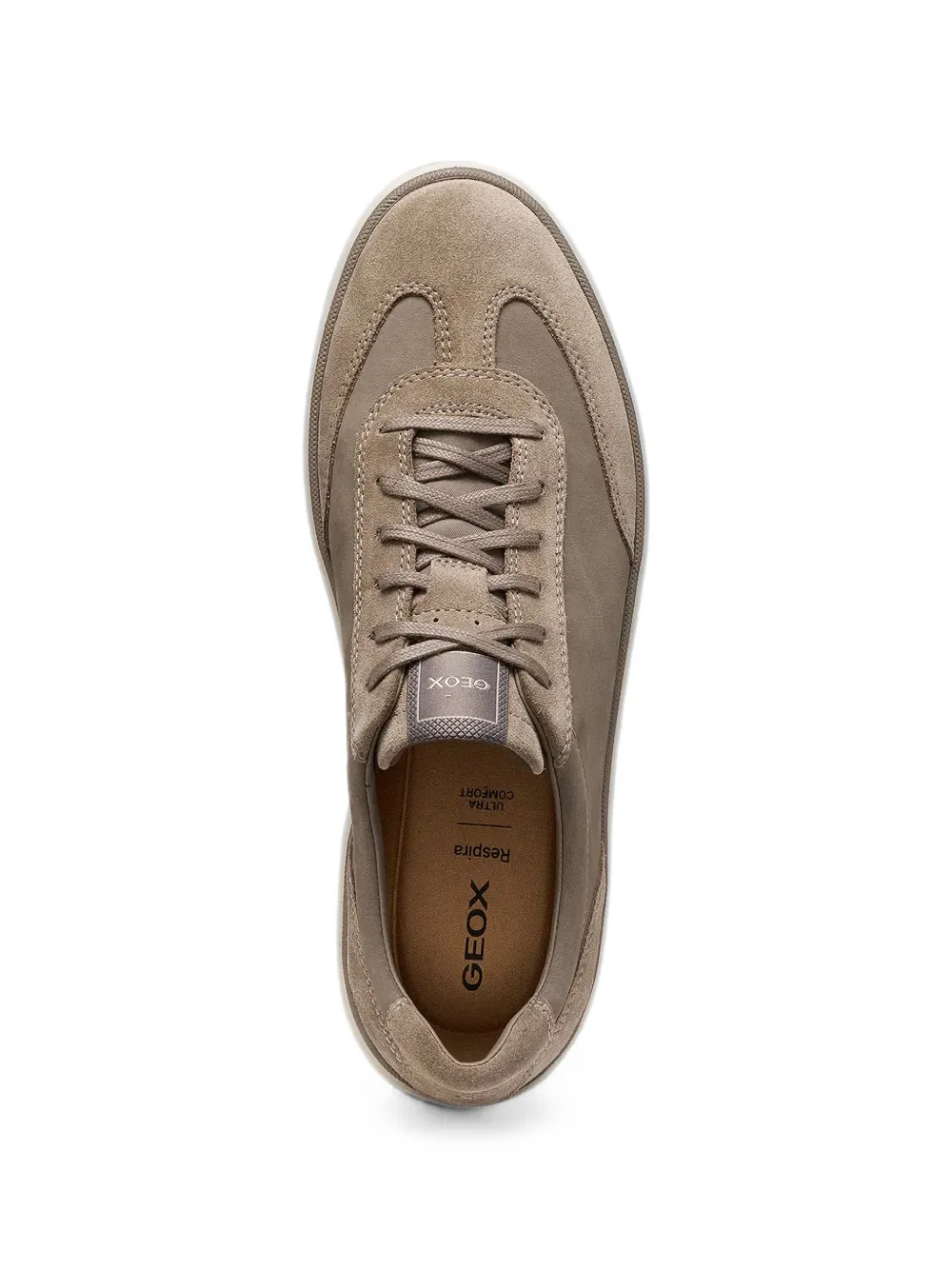 Geox Actif x4 sneakers met suède vlakken Bruin