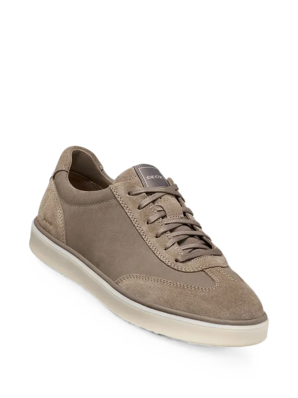 Geox Actif x4 sneakers met suède vlakken Bruin