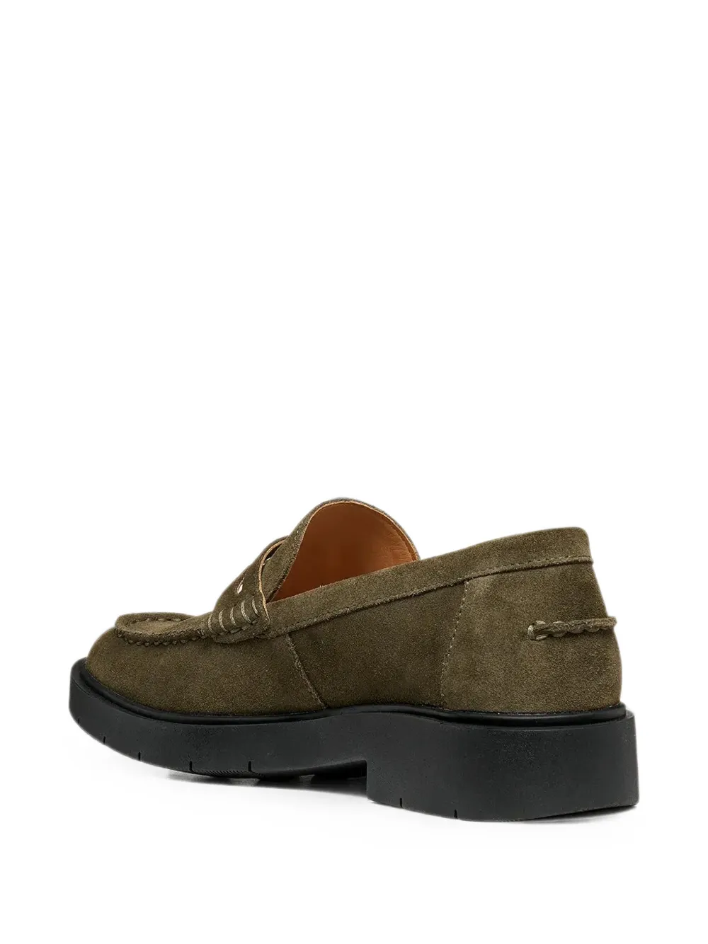 Geox Spherica Ec1 B suede loafers Groen