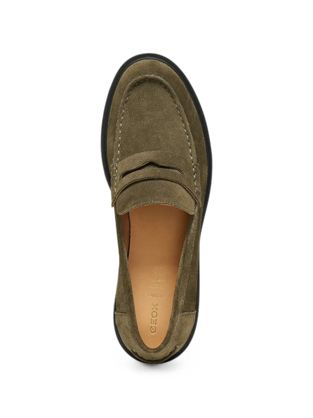 Geox Spherica Ec1 B suede loafers Groen