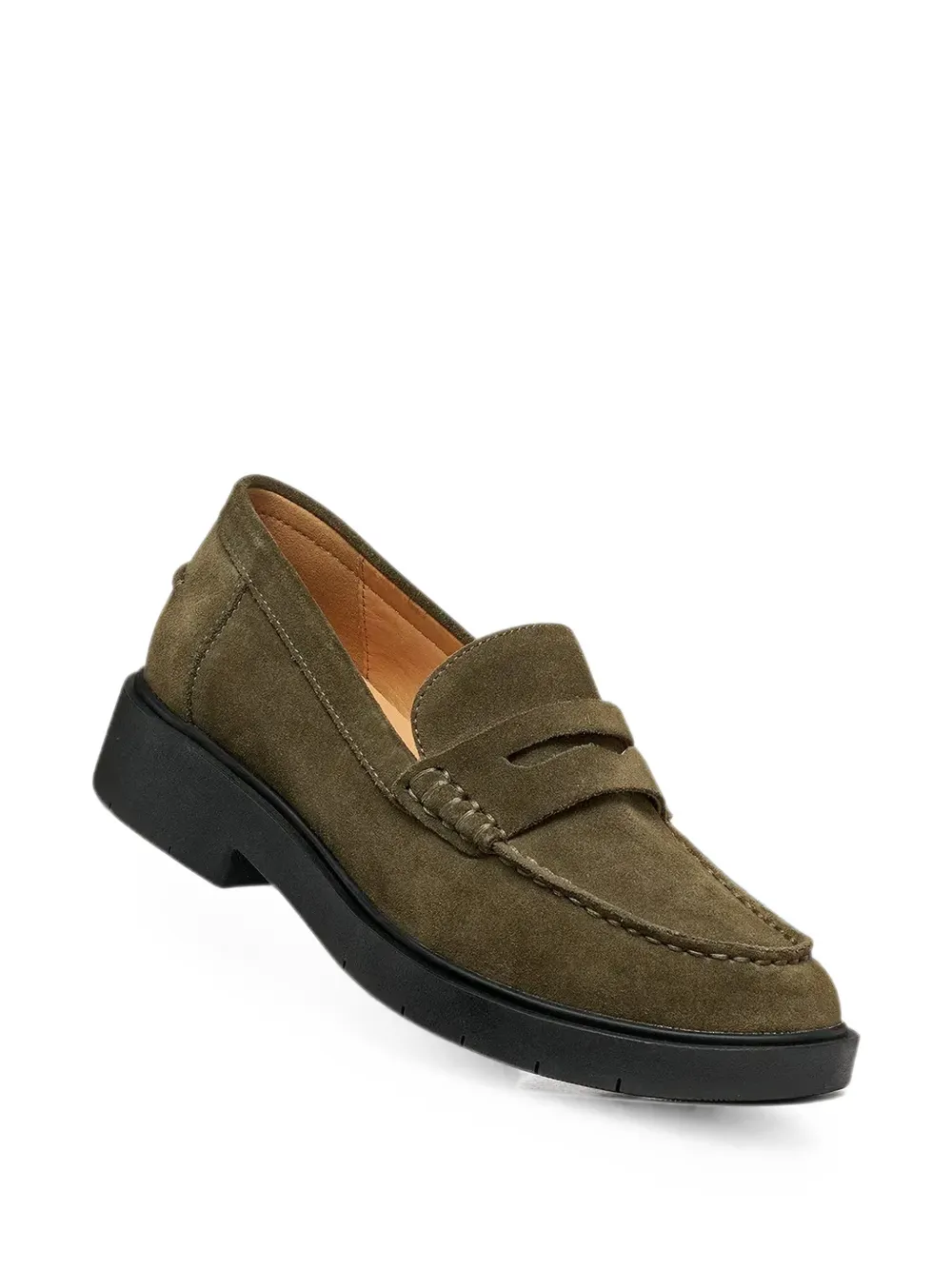 Geox Spherica Ec1 B suede loafers Groen