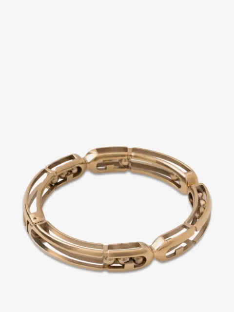 Furla logo-engraved hinged bracelet