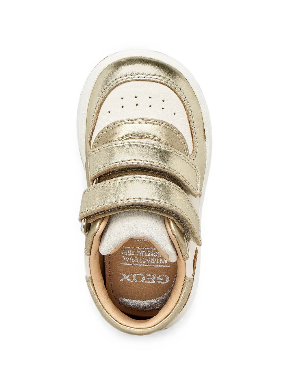 Geox Kids Biglia leopard-print touch-strap sneakers Beige