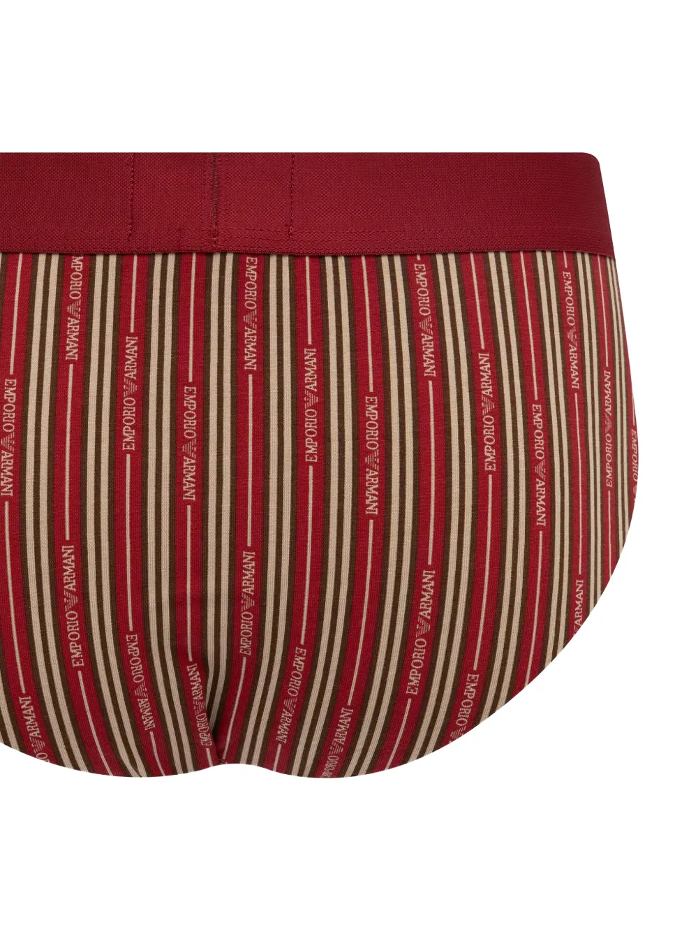 Emporio Armani Twee slips met logoband Rood