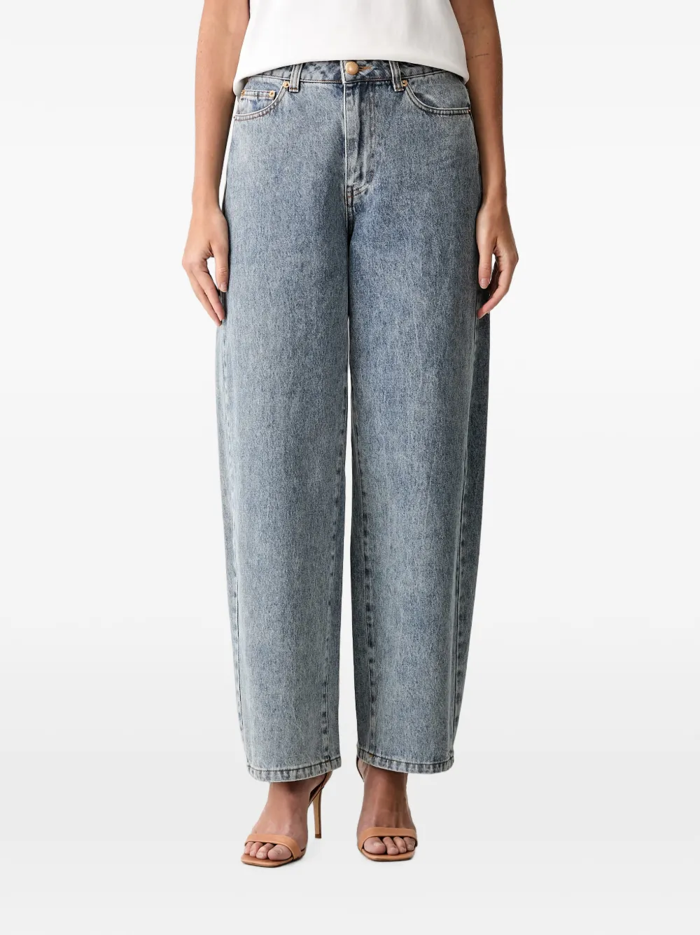 FARM Rio heart-motif corduroy-patch jeans