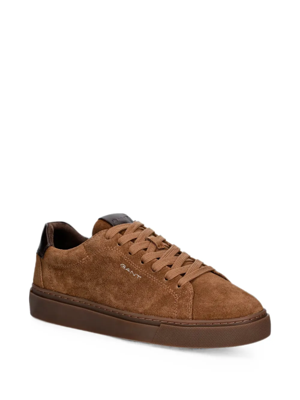 Gant Suède sneakers met leren afwerking Bruin