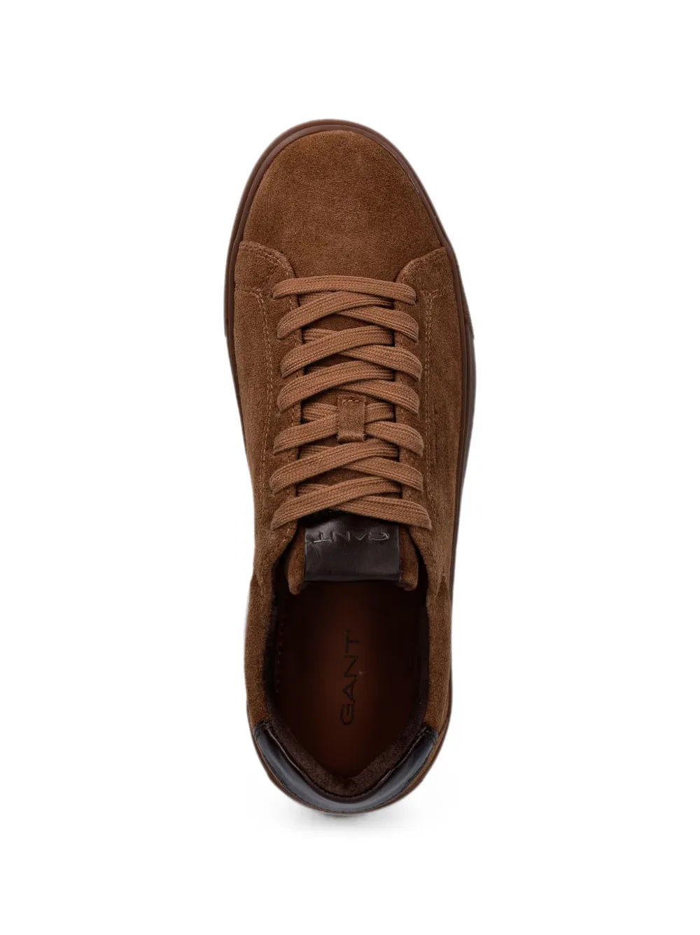 Gant Suède sneakers met leren afwerking Bruin