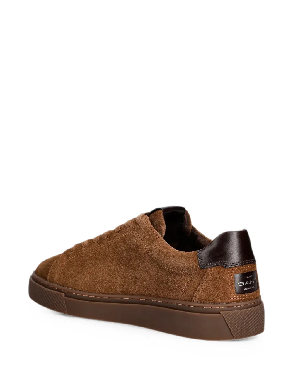 Gant Suède sneakers met leren afwerking Bruin