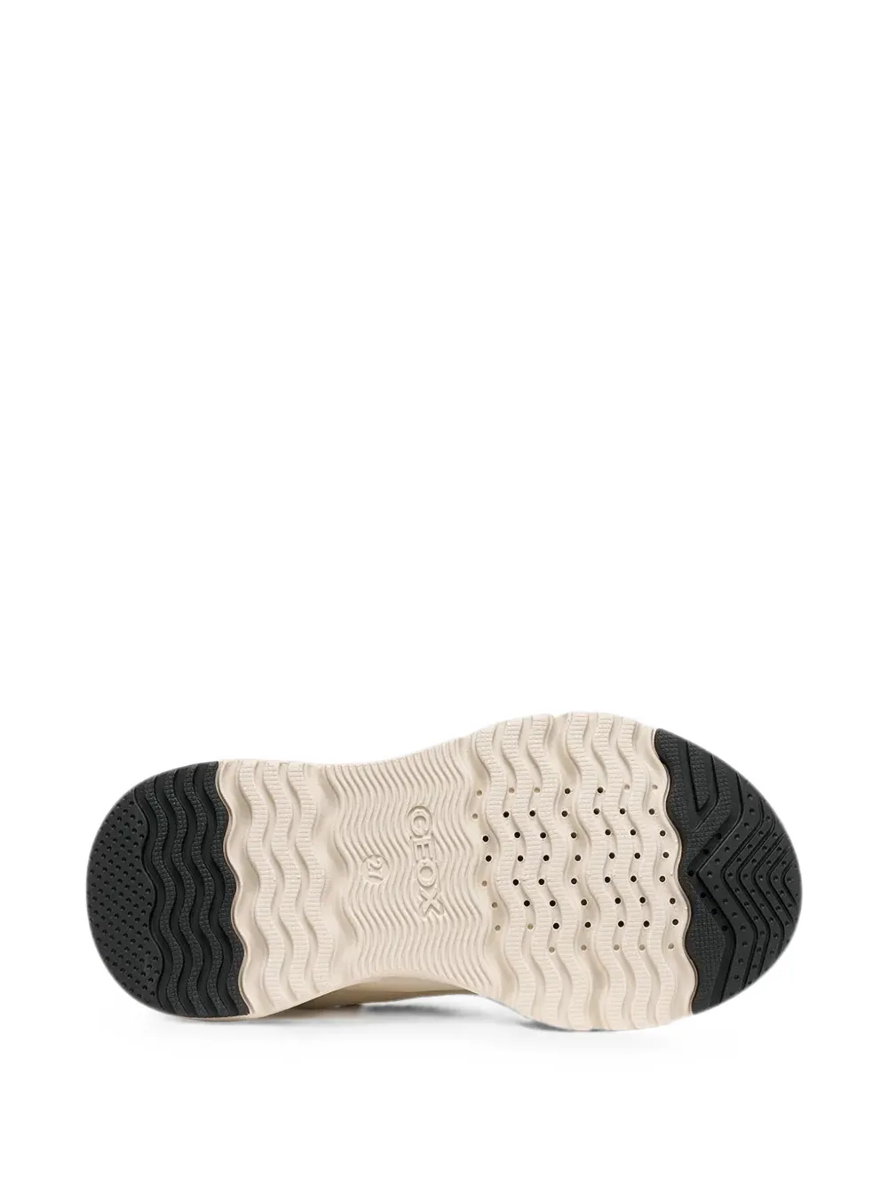 Geox Kids Loftus sneakers met klittenband en dierenprint Beige