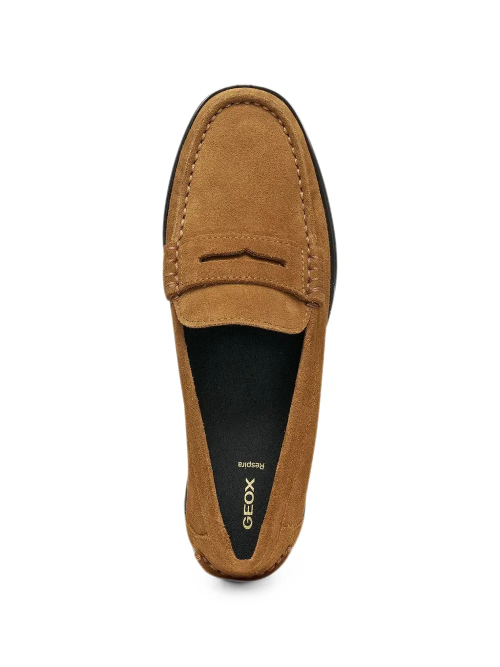 Geox Noemen suede penny-slot loafers Bruin