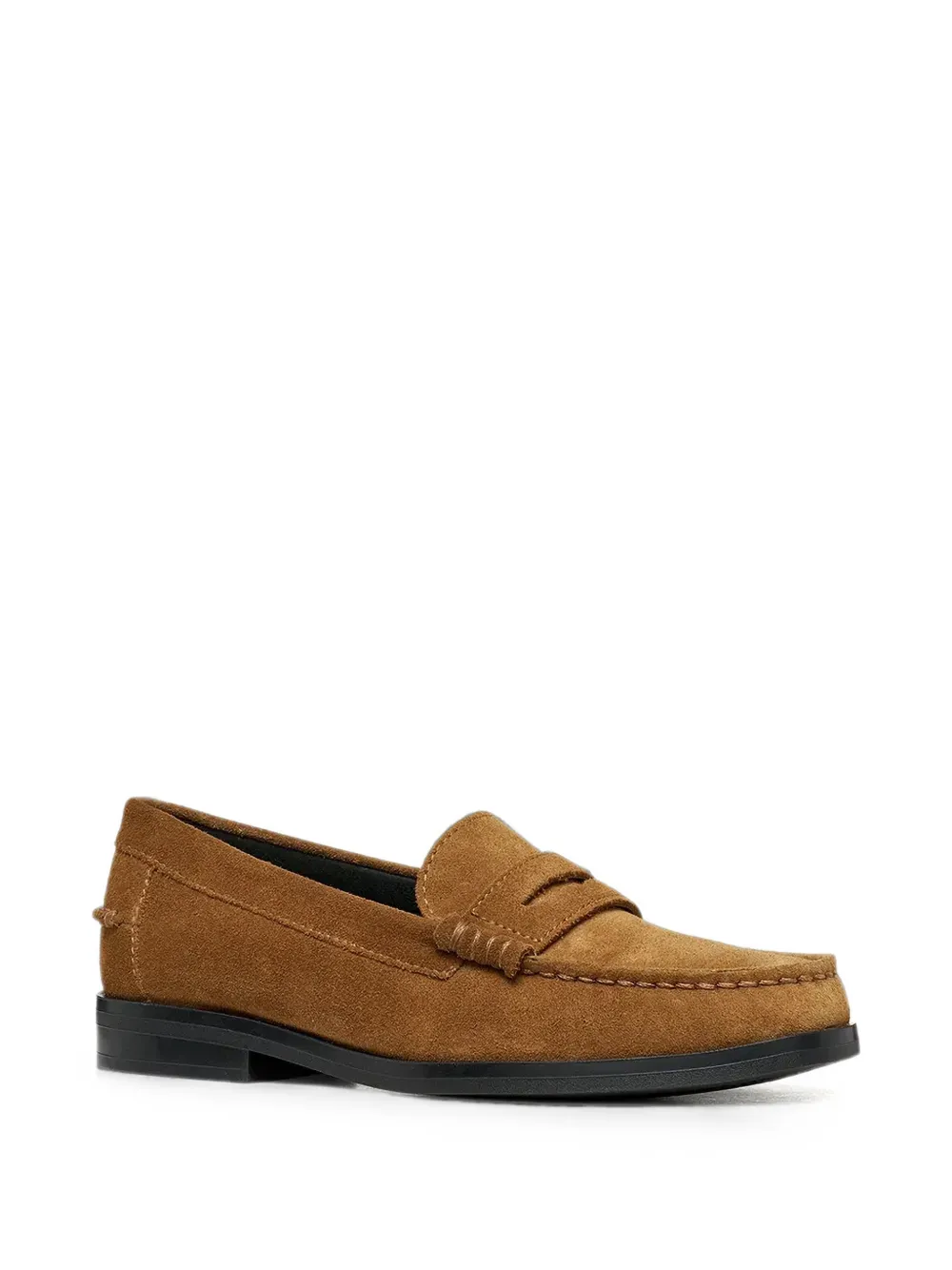 Geox Noemen suede penny-slot loafers Bruin