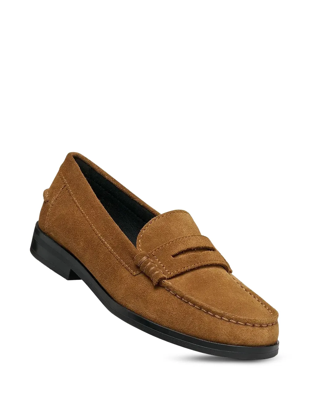 Geox Noemen suede penny-slot loafers Bruin