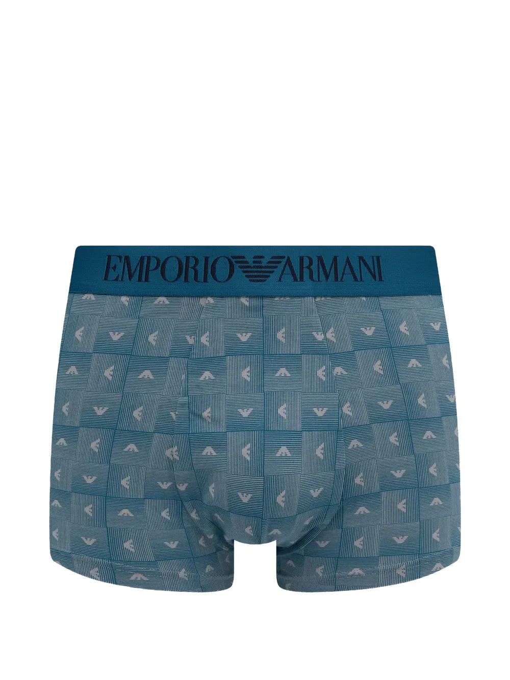 Emporio Armani Set van 2 boxershorts van katoenen jersey met patroonmix Blauw
