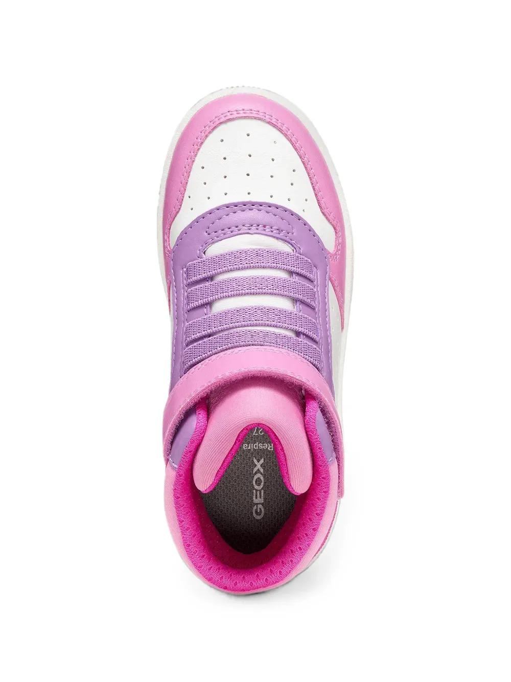 Geox Kids Washiba perforated sneakers Roze