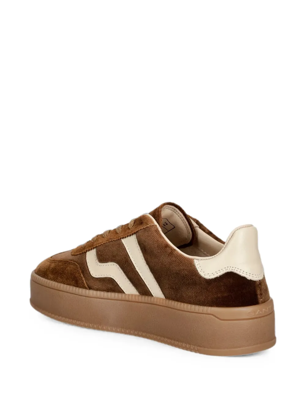 Gant Sneakers met suède vlakken Bruin