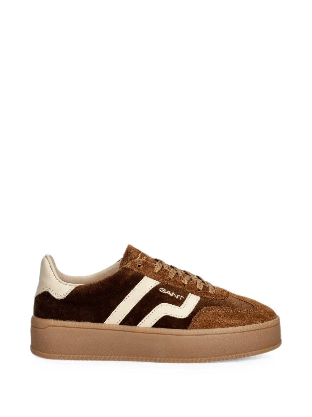 Gant Sneakers met suède vlakken Bruin
