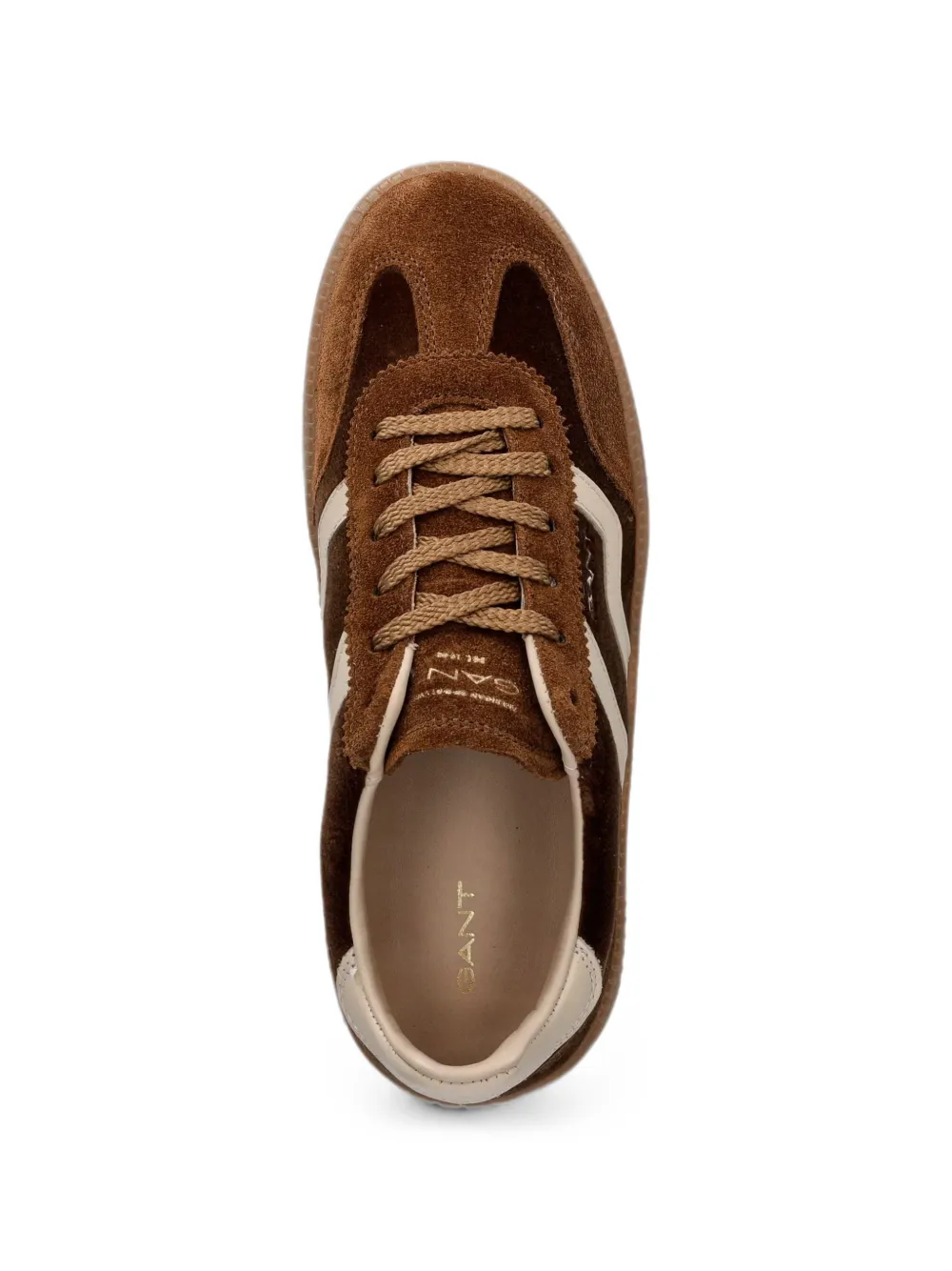 Gant Sneakers met suède vlakken Bruin