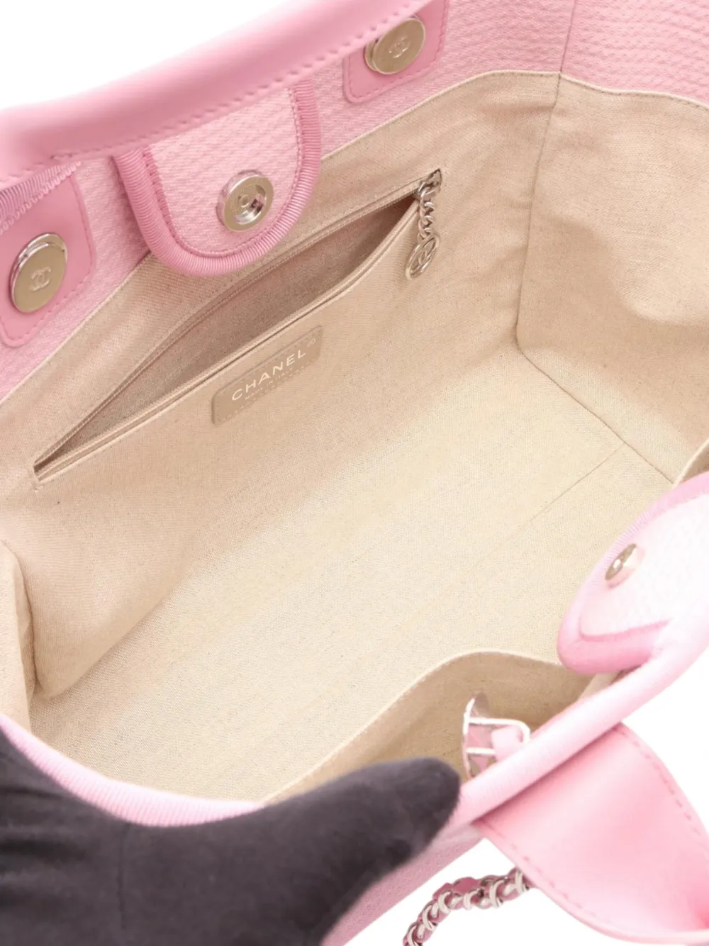 CHANEL Pre-Owned 2021-2026 スモール キャンバス ドーヴィル