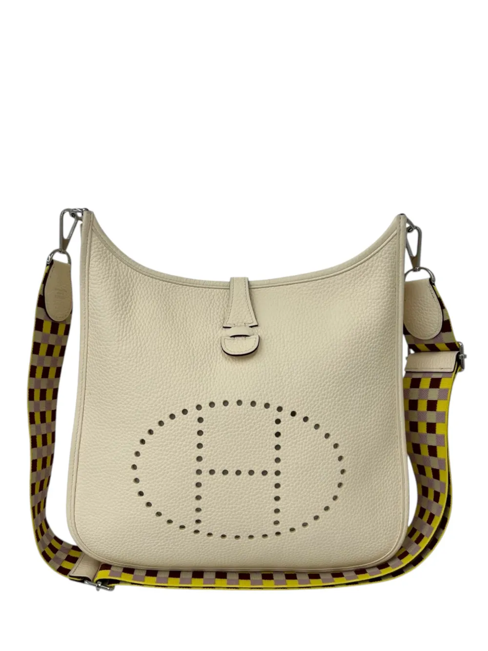 Hermès Pre-Owned 2022 Clemence Evelyne Amazone PM crossbody bag - Braun